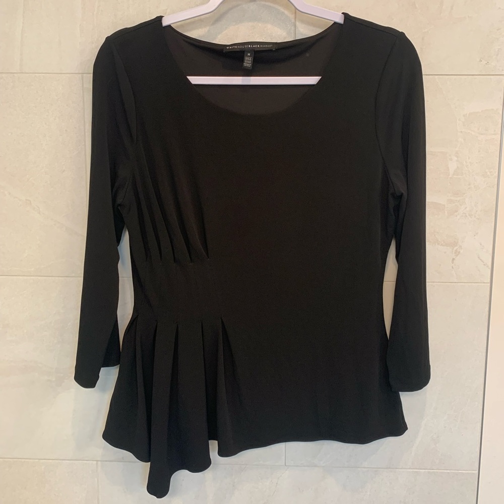 White House Black Market blouse, with pleated to one side of the waist